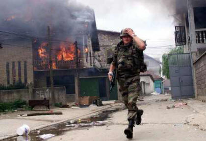After the war Albanian extremists have made thousands of arson attacks on non-Albanian property